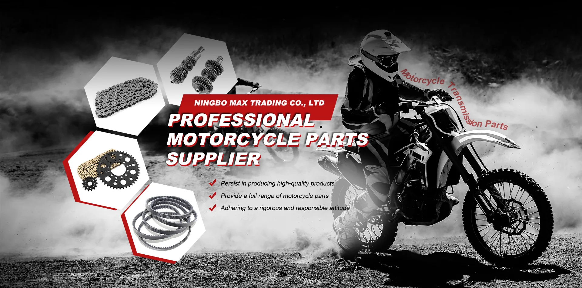 Patvarus motociklo transmisijos dalių tiekėjas